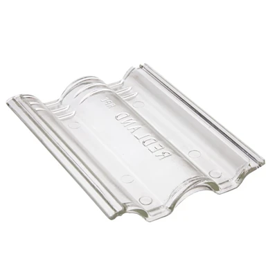 BMI Monier Tuiles Tuile En Verre Grand Moule à Fort Galbe - Plein Ciel - Translucide - 42 X 33 Cm 1 BMI Monier Tuiles Tuile En Verre Grand Moule à Fort Galbe - Plein Ciel - Translucide - 42 X 33 Cm