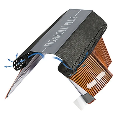 BMI Monier Accessoires De Toiture Cloisoir Souple Ventilé Pour Faîtage Et Arêtier - Figaroll Plus - Rouge - Larg. 28/32 Cm - Long. 5 M 3 BMI Monier Accessoires De Toiture Cloisoir Souple Ventilé Pour Faîtage Et Arêtier - Figaroll Plus - Rouge - Larg. 28/32 Cm - Long. 5 M – Image 3