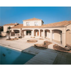 BMI Monier Tuiles Tuile Béton Grand Moule à Fort Galbe - Plein Ciel - Silvacane Littoral - 42 X 33.2 Cm -Tuile sSoldes Magasin 5