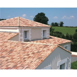 BMI Monier Tuiles Tuile Béton Grand Moule à Fort Galbe - Plein Ciel - Silvacane Littoral - 42 X 33.2 Cm -Tuile sSoldes Magasin 6