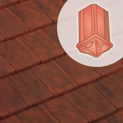 Terreal Tuiles About D'arêtier à Emboîtement Grand Modèle 1 Terreal Tuiles About D'arêtier à Emboîtement Grand Modèle