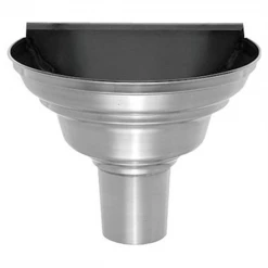 Rheinzink Gouttières Cuvette Demi-ronde De Face En Zinc