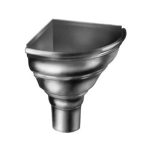 VM Zinc Gouttières Cuvette D'angle Demi-ronde En Zinc 1 VM Zinc Gouttières Cuvette D'angle Demi-ronde En Zinc