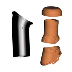 Monier Sortie De Toit Pour Tuiles Minéral Grand Moule - DUROVENT 125 -Tuile sSoldes Magasin d125 813501