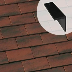 Monier Tuiles Demi-tuile Rive A Rabat Droite Plate Pays
