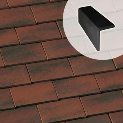 Monier Tuiles Demi-tuile Rive A Rabat Gauche Plate Pays