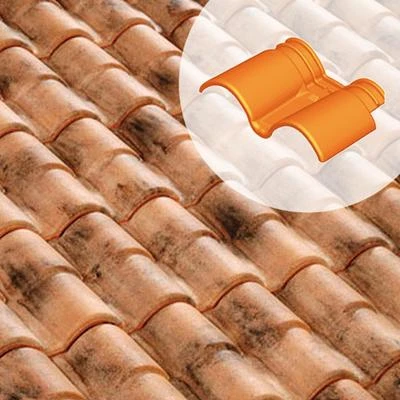 Terreal Tuiles Double Rive 1/2 Pureau à Raccord. R.Canal 1 Terreal Tuiles Double Rive 1/2 Pureau à Raccord. R.Canal