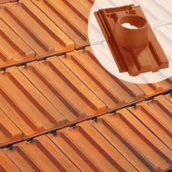 Edilians Tuiles Tuile à Douille H 14 - Diam. 120 Mm