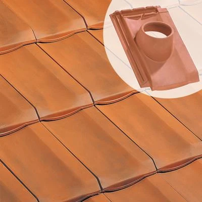 Edilians Tuiles Tuile à Douille H10 - Diam.150 Mm 1 Edilians Tuiles Tuile à Douille H10 - Diam.150 Mm