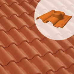 Terreal Tuiles Tuile à Douille Romane Réno - Diam.150 Mm (65RR)