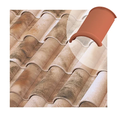 Tuiles Faîtière à Bourrelet Tejas Borja - Nature Lamalou - 445MM X 285MM 1 Tuiles Faîtière à Bourrelet Tejas Borja - Nature Lamalou - 445MM X 285MM