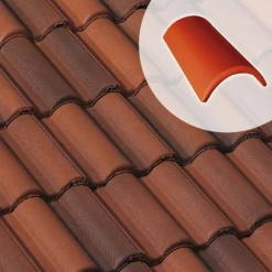 Monier Tuiles Faîtière/arêtier à Recouvrement 42 (DY030)