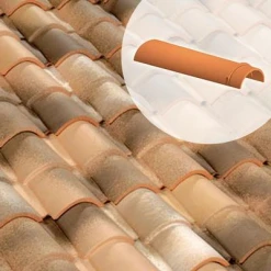 Terreal Tuiles Faîtière/arêtier Conique à Emb. De 50