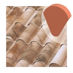 Tuiles Fronton à Bourrelet De Rive à Rabat Tejas Borja - Nature Lamalou