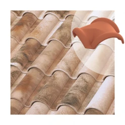 Tuiles Poinçon 3 Voies à Bourrelet Tejas Borja - Nature Lamalou - 325MM X 425MM