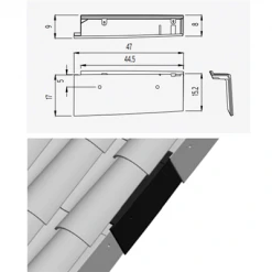 Tuiles Tuile De Rive à Rabat Universelle Droit Tejas Borja - Coloris Nature Lamalou -Tuile sSoldes Magasin rive droite