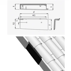 Tuiles Rive à Rabat Universelle Gauche Tejas Borja - Coloris Nature Lamalou -Tuile sSoldes Magasin rive gauche