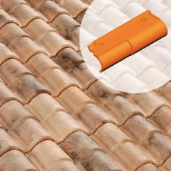 Terreal Tuiles Rive Ronde à Ressaut Droite 14LC