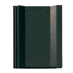 BMI Monier Tuiles Tuile Béton Grand Moule à Faible Relief - Perspective - Noir - 42 X 33 Cm