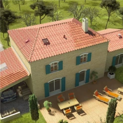 Plaque De Couverture Plaque Ondulée Tuile Canal Eternit Soutuile 230 FR- 1,65M X 0,96M -Tuile sSoldes Magasin soutuile