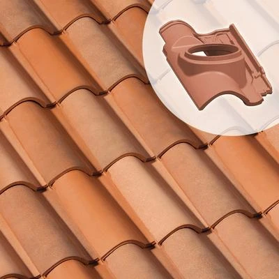 Monier Tuiles Tuile à Douille Feriane - Diam. 150 Mm 1 Monier Tuiles Tuile à Douille Feriane - Diam. 150 Mm