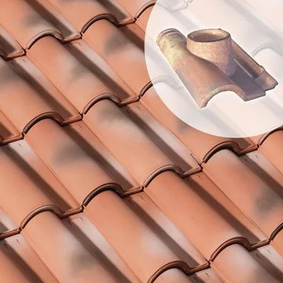 Monier Tuiles Tuile à Douille Romane - Diam. 120 Mm 1 Monier Tuiles Tuile à Douille Romane - Diam. 120 Mm