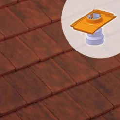 Terreal Tuiles Tuile à Douille Univ.Giverny - Diam.100 Mm