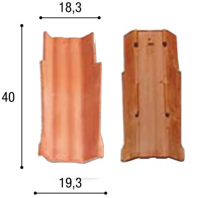 Biobric Tuiles Tuile Canal Terre Cuite Multi'fix Tegula 40 - Rouge 2 Biobric Tuiles Tuile Canal Terre Cuite Multi'fix Tegula 40 - Rouge – Image 2