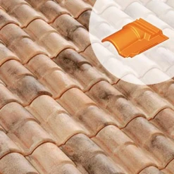 Terreal Tuiles Tuile S/faîtière 3/4 Pureau Romane Canal