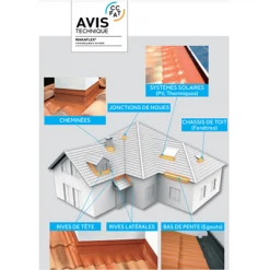 BMI Monier Solin Closoir Et Bande D'étancheité Auto-adhésif Wakaflex Abergement Toiture Cheminée Ardoise 28 Cmx5 M